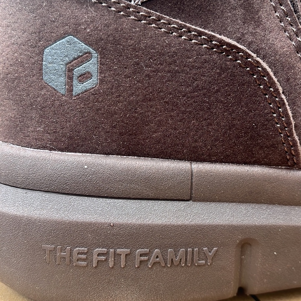 FitVille Men’s Winter Cozy Core V1 Wide Walking Sneakers Brown sz 11W New - Picture 5 of 11